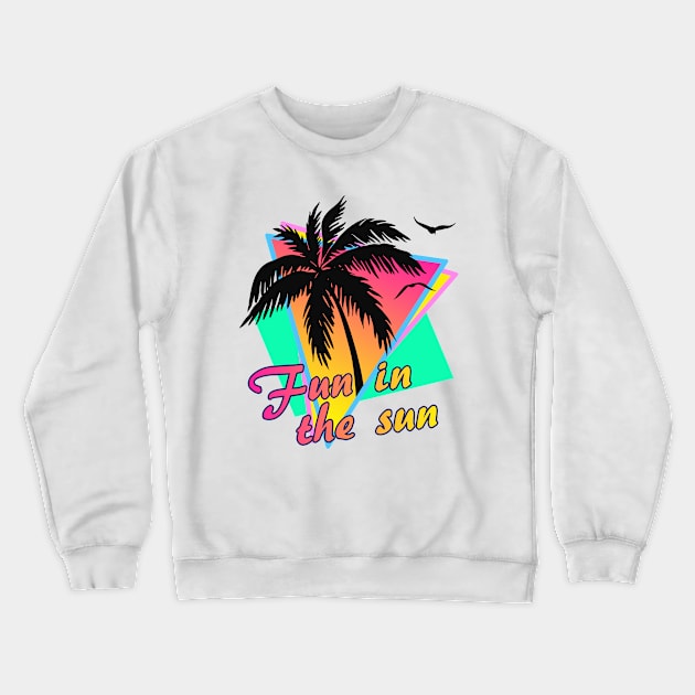 Fun In The Sun Crewneck Sweatshirt by Nerd_art